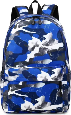 Produktbild von Kinderrucksack – Schultasche für Jungen – für Schule und Reisen – wasserdicht, leicht – 45 cm – Sternenhimmel-Motiv