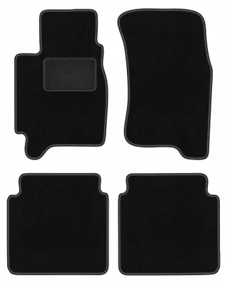 Obrázek produktu pro Velurové autokoberce pro: Subaru Legacy II 1993-1998 (kombi/sedan) – sada 4 ks, černé, na míru – Wielganizator LUX