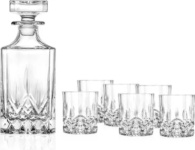 Produktbild von RCR Opera Kristall Whisky Set Karaffe und 6 Gläser