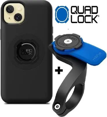 Produktbild von QUAD LOCK MAG Case Fahrrad Handy Hülle + Front Mount für iPhone 15