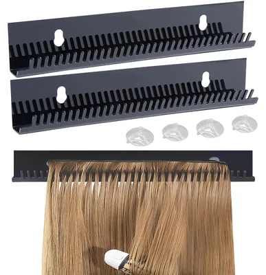 Immagine prodotto di Solidchoice - 2 supporti in acrilico per l'organizzazione delle extension per capelli
