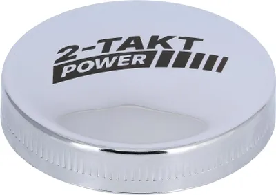 Zdjęcie produktu dla Czapka zbiornika "2-suwowe zasilanie" Chrom, bez zamka - dla Simson S50, S51, SR50, SR80, KR51 Schwalbe, SR4 Bird Series - IWL