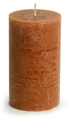 Obrázok produktu pre Rustik Lys, rustikálna sviečka – orechová farba – 7 × 13,5 cm