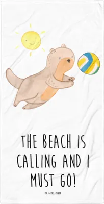 Produktbild von Mr. & Mrs. Panda Badehandtuch Sommer Meer Strand - Weiß - Geschenk, Küstenurlaub, Strandurlaub, Großes, Reisehandtuch, Strandtuch, Urlaub Am, Emotionen, Küste, Geschenke