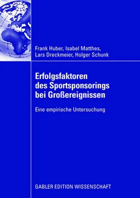 Produktbild von Erfolgsfaktoren des Sportsponsorings bei Großereignissen