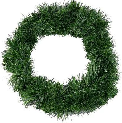 Produktbild von Famanu Weihnachtsgirlande 10 Meter Grün mit Tannenzweigmuster - Weihnachtsdekoration