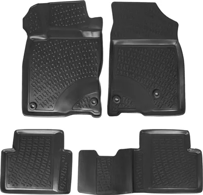 Produktbild von 2015-2021 Honda Civic Fußmatten Zuschneidbar TPE Schwarz 4 tlg