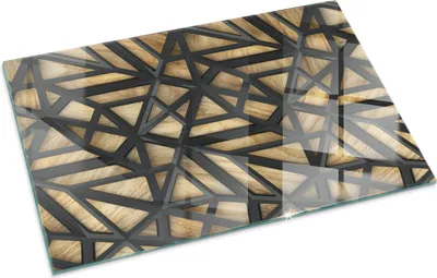 Immagine prodotto di Geometria del legno – Piastra di base in vetro per – stufa a legna – Piastra per caminetto in vetro – Vetro protettivo – Piastra parascintille – Piastra di base in vetro refrattaria – Piastra termoprotettiva – Protezione per pavimento in vetro – 100x70 cm