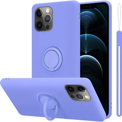 Obrázek produktu pro Cadorabo pouzdro pro Apple iPhone 12 PRO MAX Protective Case in Purple Pouzdro na mobilní telefon TPU Case Cover
