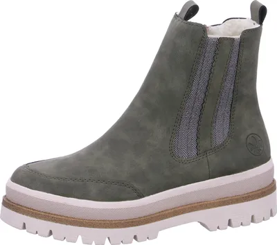 Produktbild von Rieker Damen Stiefelette in grün rutschfest warm und mit loser Einlage Y6271, Größe:38 EU, Farbe:Grün