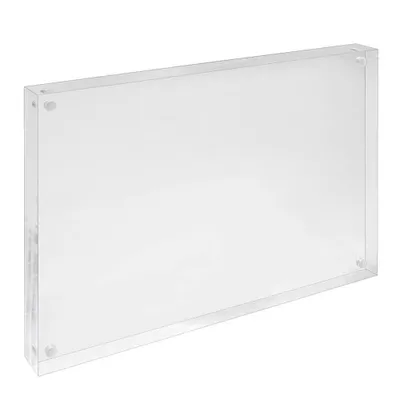Produktbild von DIN A4 Magnetrahmen aus Acrylglas, 30mm stark / magnetischer Bilderrahmen / Magnet / Rahmen / Fotorahmen / Acryl / Familienfoto / Hochzeit / Zeigis®