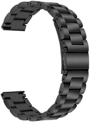 Image de Bracelet de remplacement en acier inoxydable de 22 mm avec boucle déployante et fermeture rapide, pour montres