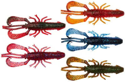 Produktbild von Savage Gear Reaction Crayfish - 5 Gummikrebse, Größe / Gewicht / Farbe:9.1cm / 7.5g / Motor Oil
