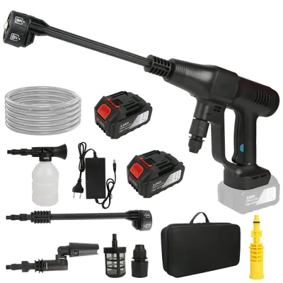 Produktbild von Hochdruckreiniger - Hochdruck-Autowäsche - Hochdruckspritze - Akkubetrieben - 3500W - 18V - 200 Bar - 6-in-1-Düse