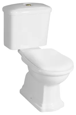 Produktbild von RETRO Kombi-WC, Abgang senkrecht, weiß-bronze