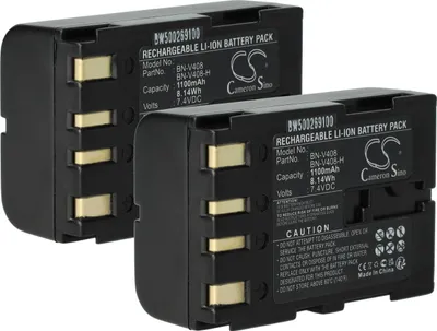 Produktbild von vhbw 2x Akku kompatibel mit JVC DVL507, DVL500, DVL365, DVL357, DVL450, DVL367, DVL355, DVL309, DVL555 Videokamera Camcorder (900 mAh, 7,2 V, Li-Ion)
