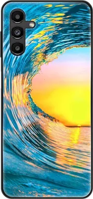 Produktbild von König Design Hülle kompatibel mit Samsung Galaxy A13 5G Kunststoff Soft Handyhülle - Handy Case Welle