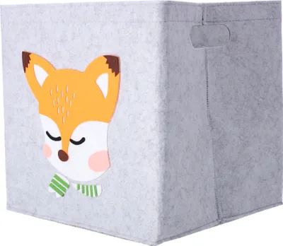 Obrázek produktu pro Bracia Mebelek | úložný box - 30x30x30 cm - box na hračky, úložný prostor do dětského pokoje, box na hračky - liška