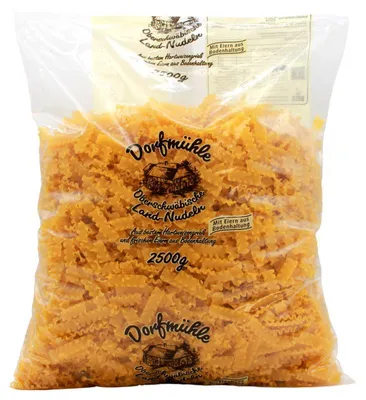 Produktbild von Dorfmühle Oberschwäbische Land-Nudeln Wellenbandnudeln, 4er Pack (4 x 2.5 kg)