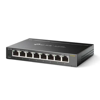 Produktbild von TP-Link TL-SG108S niezarządzalny router Gigabit Ethernet (10/100/1000) czarny