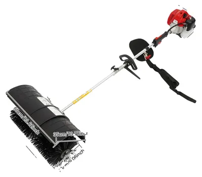 Produktbild von Rasenkehrmaschine, 2-Takt-Benzinmotor, Hochleistungsfähigkeit, schwarz
