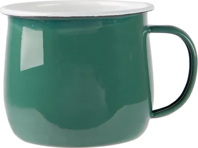Produktbild von Argon Ta Farbiger Emaille-Bauchbecher – 375 ml – Grün