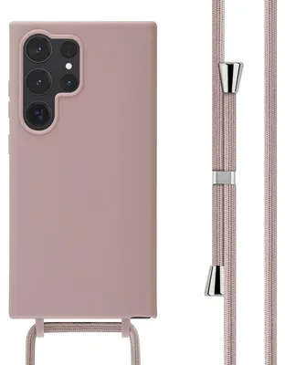 Immagine prodotto di Custodia in silicone imoshion con cinturino Samsung Galaxy S24 Ultra - Rosa sabbia