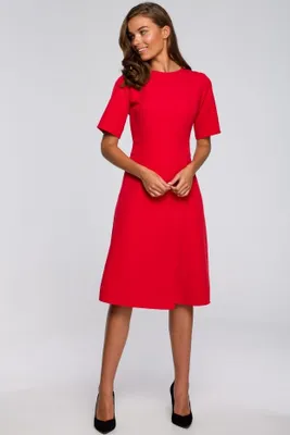 Produktbild von Stylove Midikleid für Frauen Lyonete S240 rot XL