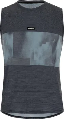 Image de Santini Forza Indoor Collection T-shirt sans manches gris S homme gris S