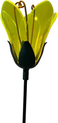 Produktbild von Sonnenfänger Blume am Swingstab Gartenstecker Ø8cm H90cm gelb Stecker Garten