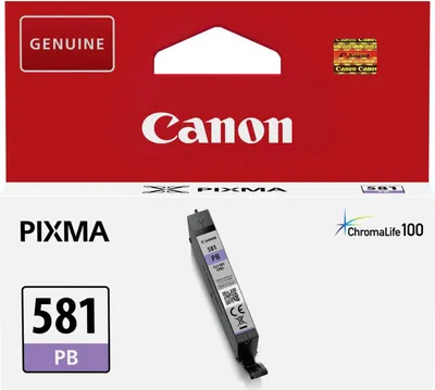 Zdjęcie produktu dla Canon CLI-581PB - 5,6 ml - niebieski fotograficzny - oryginalny - pojemnik z tuszem - do PIXMA TR8550, TS8151, TS8250, TS8251, TS8252, TS8350, TS8351, TS8352, TS9150, TS9155