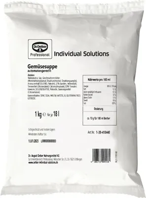 Produktbild von Dr. Oetker Feine Gemüsesuppe Automatensuppe 1kg