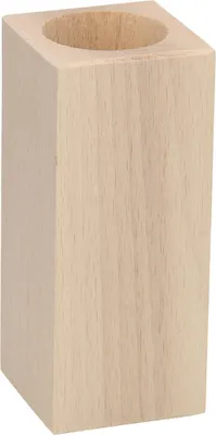 Produktbild von Teelichthalter, quadratisch, Buchenholz, 13 cm