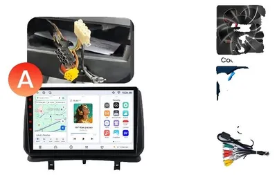 Zdjęcie produktu dla Samochodowy odtwarzacz multimedialny, ekran dotykowy HD, system Plug & Play, kompatybilny z modelem Renault Clio 3 (lata produkcji: 2005-2014), model X7 (4G, 64GB)