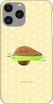 Produktbild von Mr. & Mrs. Panda Iphone 11 Pro Handyhülle Avocado Yoga - Gelb Pastell - Geschenk, Sport, Hilfe, Humor, Haha, Handy Case, Premium Kunststoff, Unsportlich