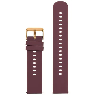 Immagine prodotto di Cintura in gomma per l'orologio U27 - viola/oro rosa - 22 mm