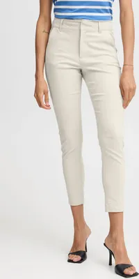 Produktbild von b.young BYDIXI Damen Hose Stoffhose Chinohose mit Eingrifftaschen Gürtelschlaufen elastisch Slim fit