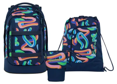 Produktbild von Satch, Schulrucksack-Set PACK Crazy Twist 3-teilig, ab 5. Klasse