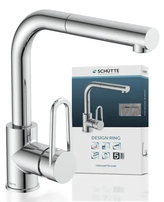 Produktbild von SCHÜTTE DESIGN RING Küchenarmatur mit Geschirrbrause, Wasserhahn Küche ausziehbar Chrom