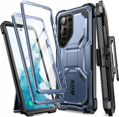 Produktbild von Schutzhülle Supcase i-Blason Armorbox SP+noSP für Galaxy S23 Ultra 5G, Blau