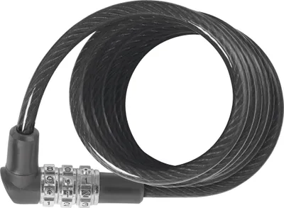 Produktbild von ABUS Spiralkabelschloss 3506C - 6 mm starkes, flexibles Zahlenschloss - ABUS-Sicherheitslevel 1 - 120 cm - Schwarz