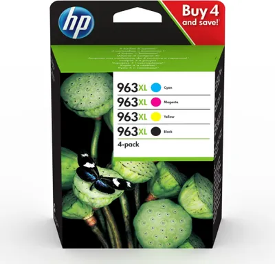 Produktbild von HP 963XL Tintenstrahl Tintenpatrone - CMYK - Original - Blisterverpackung - 4 Pack - Tintenstrahl - 4er Pack
