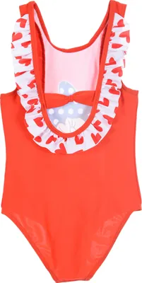 Produktbild von Minnie Mouse Mädchen Badeanzug Bademode Kinder, Farbe:Rot, Größe:98