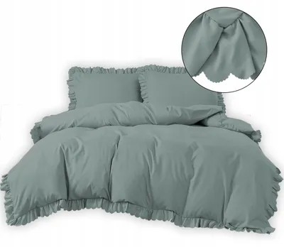 Produktbild von Baumwolle world Bettwäsche-Set 160x200 cm mit Rüschen