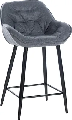 Produktbild von CLP Barhocker Gibson grau Material Stoff