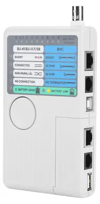 Productafbeelding van Netwerktester, RJ11 RJ45-meter USB BNC 4-in-1