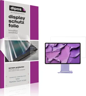 Immagine prodotto di 2x Pellicola Protettiva per Sotsu FlipAction Touch 14 Zoll Protezione Schermo Claro Display dipos