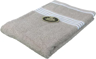 Produktbild von Handtuch / Duschtuch / Badetuch 100% Baumwolle uni vollfarbe 70 x 140 cm - sand (73)