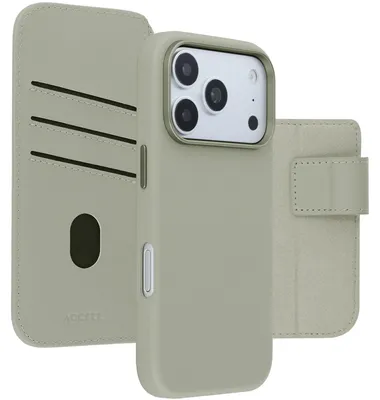Obrázek produktu pro Kožené pouzdro 2 v 1 s magnetickým připojením MagSafe pro iPhone 18 Pro / 17 Pro – světle šedá