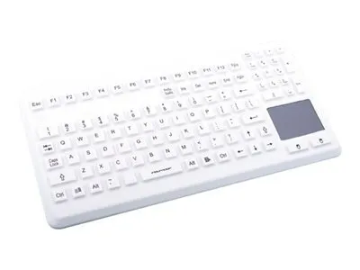 Produktbild von GETT TKG-104-TOUCH-IP68-GREY-USB-DE - Verkabelt - USB - QWERTZ - Grau